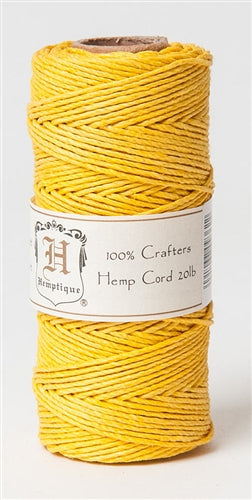 HS20CO-Yellow-20lbs Hemp Cord