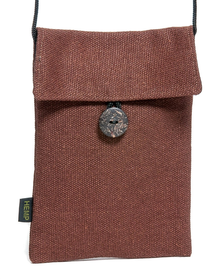 PUR140-H Hemp Coconut Button Bag-Small