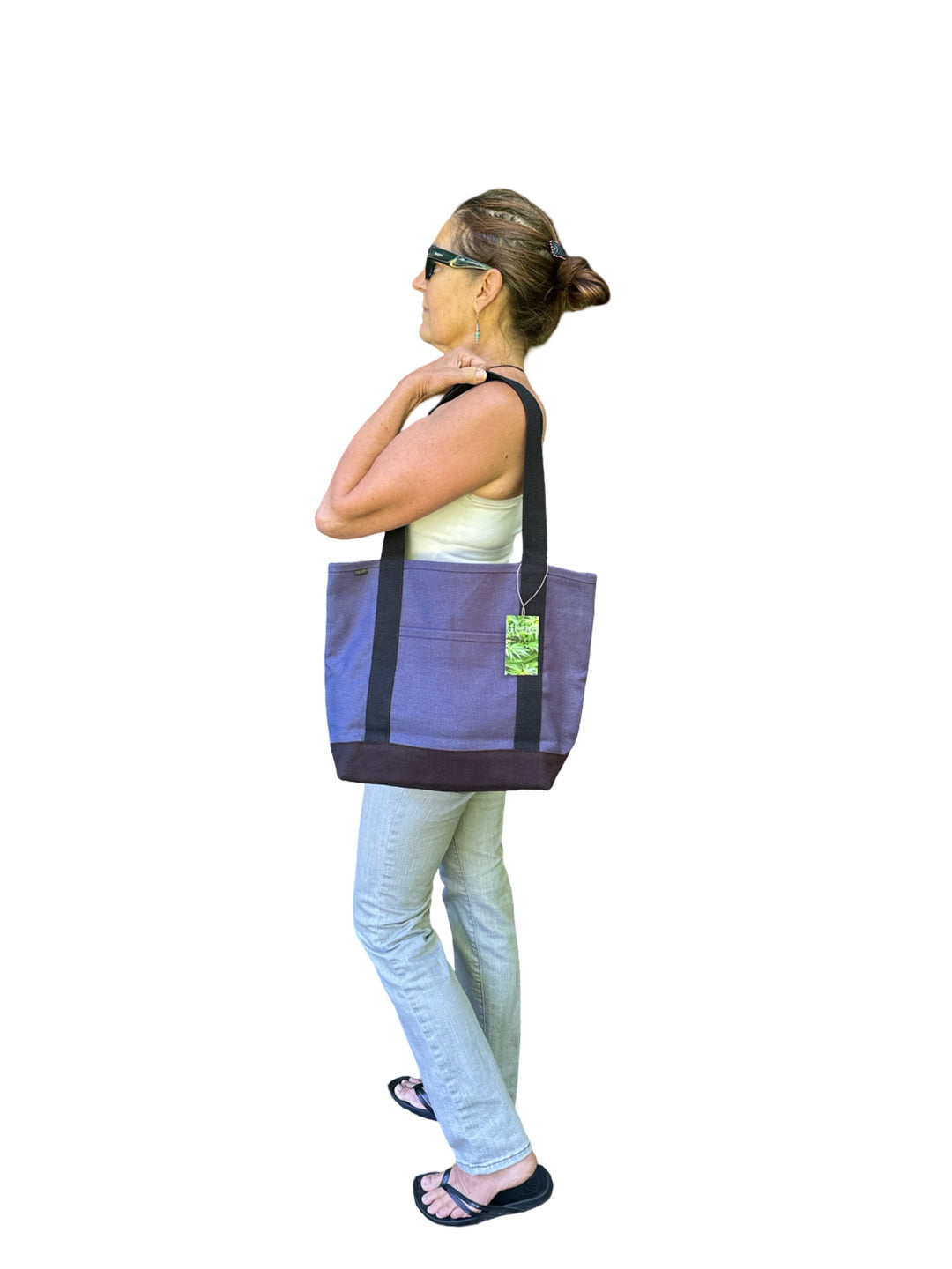 PUR134-H Hemp Boat Tote-Medium