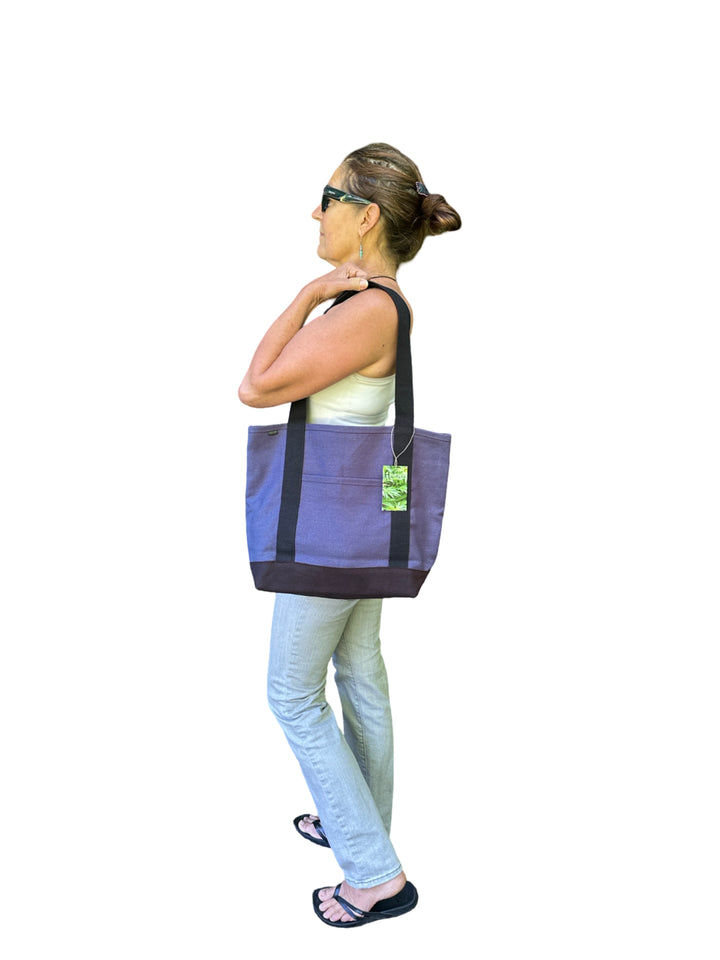 PUR134-H Hemp Boat Tote-Medium