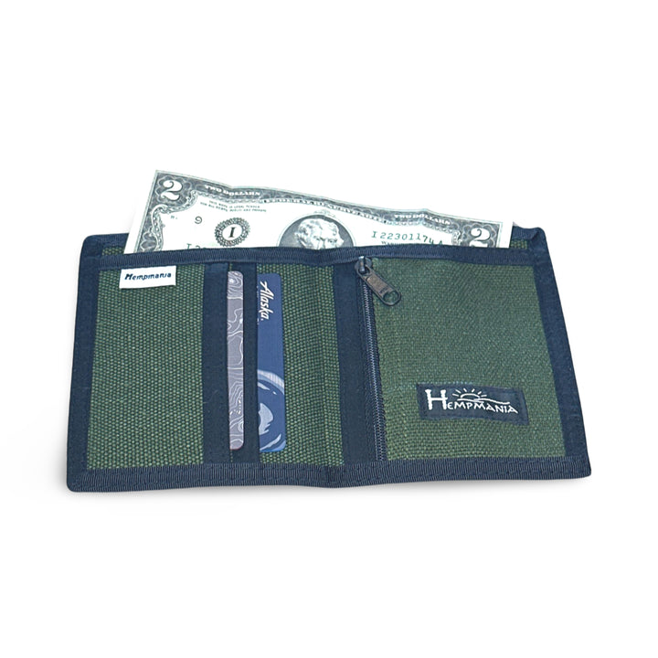W107-H Hemp Bifold Wallet