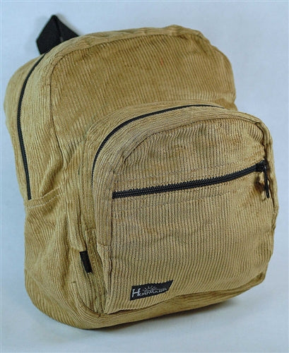 hempmania mini backpack BP100-CR Hemp Corduroy Mini Backpack – hempmania