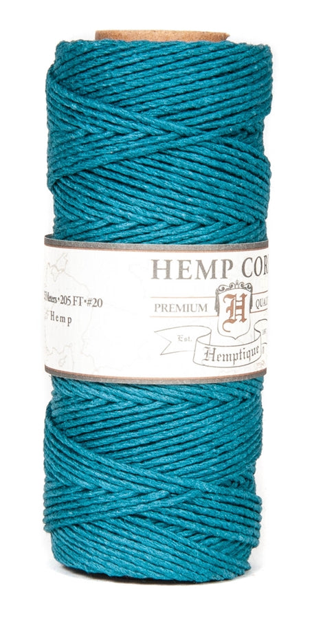 HS20CO-Aquamarine-20lbs Hemp Cord