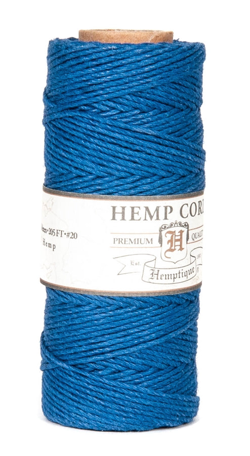 HS20CO-Blue-20lbs Hemp Cord