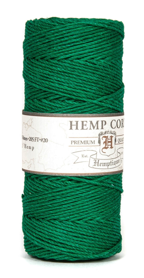 HS20CO-Green-20lbs Hemp Cord