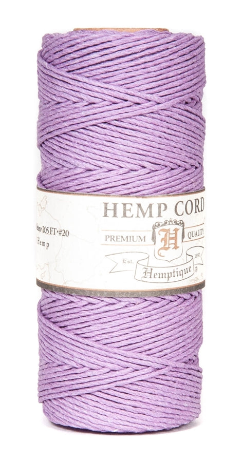 HS20CO-Lavender-20lbs Hemp Cord