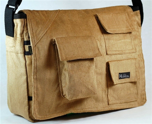 PUR143-CR Hemp Corduroy Urban Book Bag